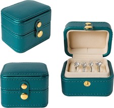 Travel Ring Organizer Box Premium Handmade Jewelry Storage Case Small Po... - $30.45