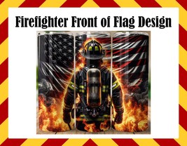 Drink Water Cup - Firefigher Front of Flag Cup Design - £19.73 GBP+