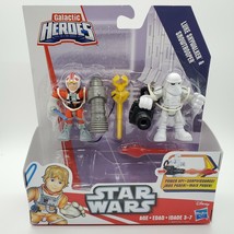 Star Wars Galactic Heroes Luke Skywalker and Snowtrooper NEW Hasbro Mini - £11.07 GBP