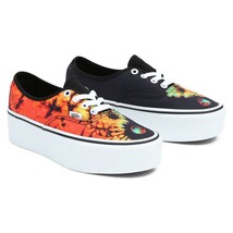 VANS Authentic Paradoxical Firey Bright Tie Dye Stackform Shoes Wm&#39;s 9 NWT - $66.99