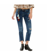 UNIONBAY Juniors&#39; Jake Destructed Step Hem Capri Cropped Jeans Denim Wom... - $22.95 CAD