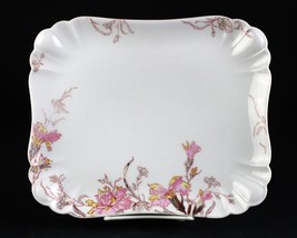 Haviland Old Carnation Pink &amp; Yellow Rectangular Platter, Schleiger 1158... - £93.82 GBP