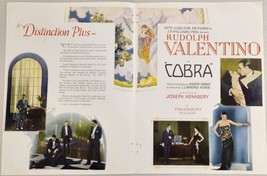 1925 Print Ad Silent Movie &quot;Cobra&quot; Starring Rudolph Valentino Paramount Release - £158.80 GBP