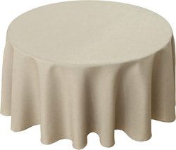 Biscaynebay Textured Fabric Tablecloths round 70&quot; for Tables&#39; Diameters from 30&quot; - £18.04 GBP