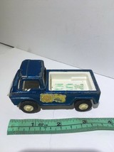 Vintage 1969 Tootsie Toy Wheelie Wagon ~ Blue Pick Up Truck Die-cast 3.5&quot; Long - £8.92 GBP