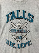 Vintage Baseball T Shirt 1995 Single Stitch USA Gray 50/50 Crew Men’s XL 90s - $17.99