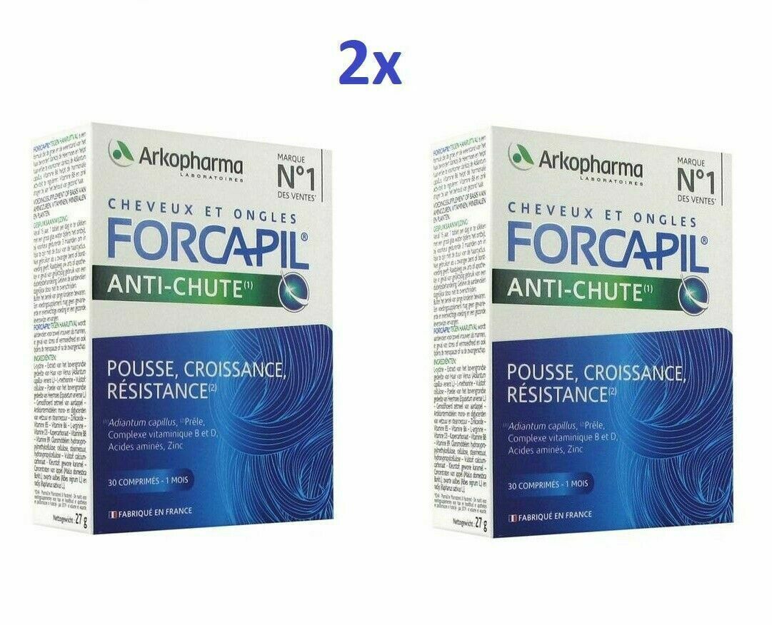 Arkopharma Forcapil Anti-Chute - Anti-Haarausfall (2x30) - Insgesamt 60...