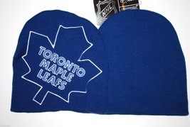 Toronto Maple Leafs -REEBOK Nhl Big Logo Knit Hockey BEANIE/TOQUE/HAT - Osfm - £12.66 GBP