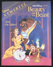 Vintage Oct 30, 1992 Disney Newsreel Newsletter Beauty and the Beast - $9.49