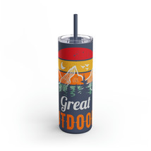  personalized tumbler matte black double wall design keeps drinks cold or hot for hours thumb200