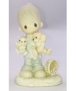 1979 Precious Moments Blessed are the Peacemakers Porcelain Figurine E-3107 - £9.54 GBP