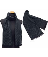 Coach Womens Black Oversized Signature C Logo Large Square Scarf,  O/S 8... - $94.70 CAD