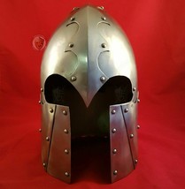 Medieval Knight Wavecut Barbuta Helmet Best Multiplication Halloween Hel... - £89.28 GBP