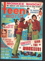 Teen World 8/1967- Beatles-Raiders-Monkees-Beach Boys-Stones-Maas &amp; Papas-Pix... - $61.11