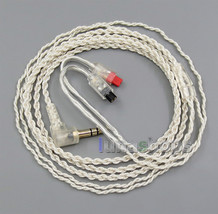 With Earphone Hook Silver Foil PU Skin Cable For audio-technica ATH-IM50 ATH-I - £27.52 GBP