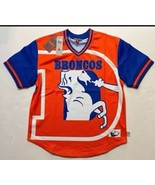 Denver Broncos Mitchell &amp; Ness Retro Baseball Style Jersey Size XXXL - $79.19