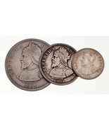 Lot of 3 1904 Panama Coins (25, 10, and 5 Centesimos) in VF to XF Condition - $101.53 CAD