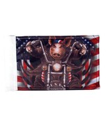 GREAT AMERICAN HOG MOTORCYCLE FLAG 6 X 9 inch with mounting loop - $239.99 MXN