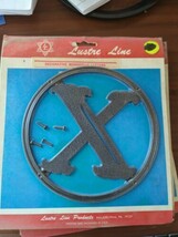 Vintage 6&quot; Lustre Line NOS Decorative plastic Letter &quot; X&quot; - £7.82 GBP