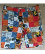 Loudmouth Golf Men&#39;s Plaid Checkered Patchwork Colorful Shorts Size 40 - $21.69