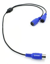 Male To 2X Dual Female Extension, 5-Pin Din Y-Adapter Cable, Zawdio Midi - $44.93