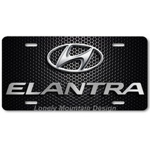 Hyundai Elantra Inspired Art on Mesh FLAT Aluminum Novelty License Tag Plate - £14.13 GBP