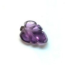 Carved Top Grade Quality 100% Natural Amethyst Leaf carving Loose Gemsto... - $506.16 MXN