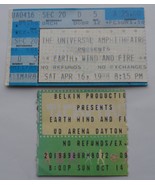 Earth Wind And Fire 2 Ticket Stubs Dayton Ohio &amp; 1988 Universal Amph Cal... - £7.04 GBP