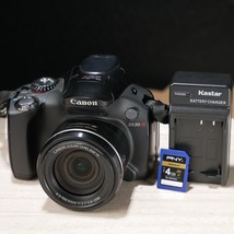 Canon PowerShot SX30 IS 14.1MP Digital Camera - Black *GOOD/TESTED* W 4G... - £62.27 GBP