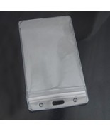 10 Pcs ID Card Holder Plastic Card badge ZIP Waterproof Vertical Clear - $2.73 CAD