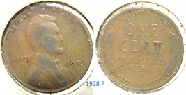 Lincoln Wheat Penny 1928 F - £1.58 GBP