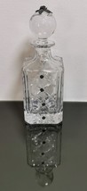 Hazorfim Chentarosa Square Crystal Bottle Decanter Sterling Silver 925 Excellent - £109.26 GBP