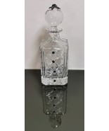 Hazorfim Chentarosa Square Crystal Bottle Decanter Sterling Silver 925 E... - £110.04 GBP