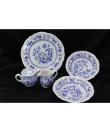 Oriental Onion Ironstone Chop Plate Platter Serving Bowls Cream Sugar Lo... - £53.71 GBP