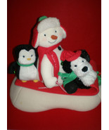 Hallmark Jingle Pals 2007 Animated Musical Snow What Fun Sledders Snowma... - €16,23 EUR