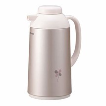 ZOJIRUSHI Thermos Keep warm Keep cold Glass 1.0L Silver Pink AG-LB10 From Japan - £40.20 GBP