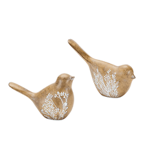 Floral Bird Figurine Set – Assorted Designs In Resin - $44.95