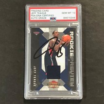 2009-10 PANINI THREADS ROOKIE PREVIEW #18 Jeff Teague Signed Relic Card ... - $59.99