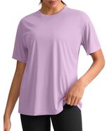 G Gradual Women&#39;s Loose Fit Short Sleeve Workout Shirt Hyacinth Purple S... - €15,41 EUR