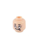Male Head Round Glasses With Cigar Head Diy Minifigure US - $4.82 CAD