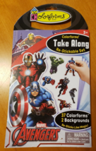 Marvel Avengers Colorforms Take Along RE-STICKABLE Set - 2015 - £3.92 GBP