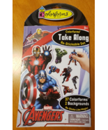 MARVEL AVENGERS COLORFORMS TAKE ALONG RE-STICKABLE SET - 2015 - £3.91 GBP