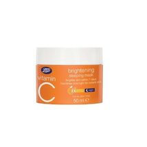 Boots Vitamin C Brightening Sleeping Mask Skin Moisturizing Night Cream 50 Ml - £24.93 GBP