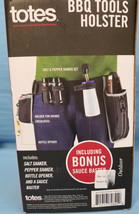 Totes BBQ TOOLS HOLSTER S &amp; P Shakers Bottle Opener BONUS Sauce Baster Gift - $24.95