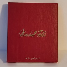 Marshall Field&#39;s *EMPTY* Vintage Red Box for Wreath (10296) Ornament 3.5... - $14.03