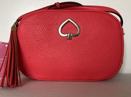 New Kate Spade Kourtney Camera bag Pebble Leather Stoplight (Red) - £68.48 GBP