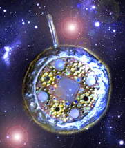 HAUNTED NECKLACE OF ROSEFIRE RADIANCE SEEN WITH NEW EYES BEAUTY PRESCENCE MAGICK image 2