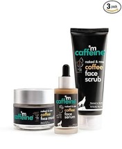 MCaffeine Coffee De-Tan Face Polishing Kit. Face Scrub, Face Mask, Face Serum - $34.24