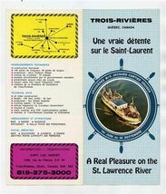 M/S Jacques Cartier Cruises Brochure St Lawrence River Trois Rivieres Qu... - $15.84