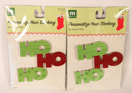 Lot of 2 Personalize Your Christmas Stocking HO HO HO Pins Making Memories NEW - £3.98 GBP